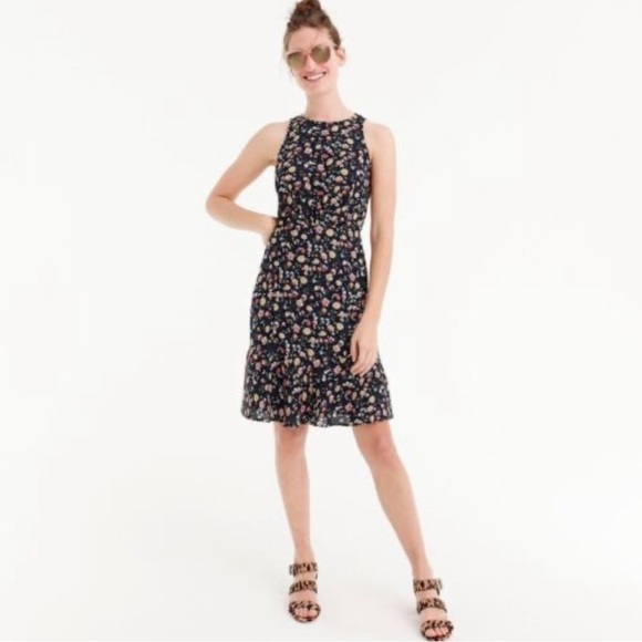 J. Crew Mercantile floral ruched waist dress - Picture 1 of 8